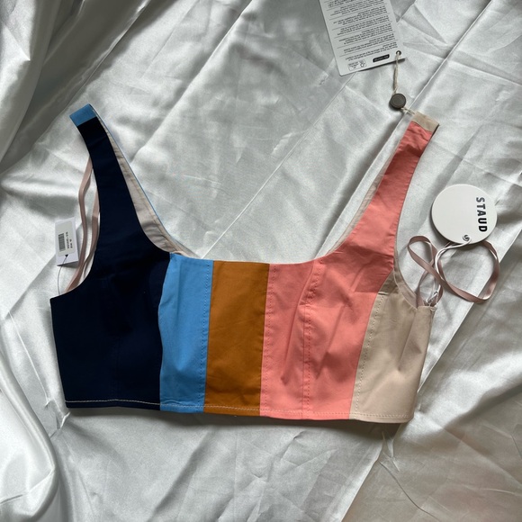 STAUD cropped striped top - Picture 5 of 6